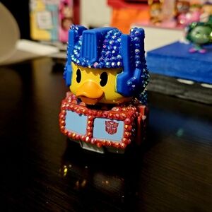 Optimus Prime*Transformers BLINGED/BEDAZZELED Disney Duck